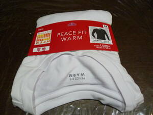 [即決]イオン トップバリュ PEACE FIT WARM 9分袖クールネック 厚地 Mサイズ ホワイト ☆新品・未使用★