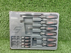 未使用 Snap-on スナップオン ソフトグリップ ドライバー セット プラス マイナス 10pcs ダークチタン SGDX6040BDT