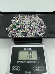 1円スタート　ダイヤ、エメラルド等ルースまとめ①　約10g