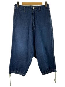 Ground Y◆Denim Big sarouel pants/ストレートパンツ/3/コットン/IDG