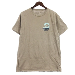 パタゴニア Patagonia ロゴ Tシャツ カットソー 半袖 コットン 38420FA18 グレー L メンズ