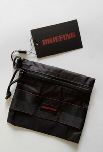 即決 新品未使用タグ付 ULフラットポーチ M / BRIEFING FLAT POUCH ミニ ウォレット ゴルフ 小物入れ ゴルフ ネック ストラップ ホルダー