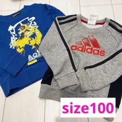 adidas ポケモン　トレーナー　size100