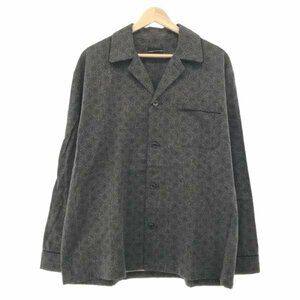 LAD MUSICIAN ラッドミュージシャン 17AW PAJAMA SHIRT パイピングパジャマシャツ グレー サイズ:44 メンズ ITK0BVPWAB82