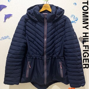 トミーヒルフィガー 新品 ネイビー 紺色メンズ フラッグ パーカー ブランド ダウンジャケット ダウン コート TOMMY HILFIGER アウター