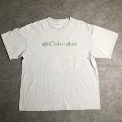 【Colombia】ロゴプリントTシャツ　グレー　古着　ZSM1