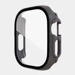 Apple Watch Ultra ケースカバー HD 強化ガラス ブラック