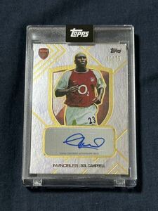 Topps Arsenal Invincibles Sol Campbell Auto 75枚限定