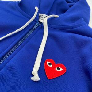 Comme des Garcons PLAY Zip up Hoody Blue / コムデギャルソン プレイ　ジップアップパーカー