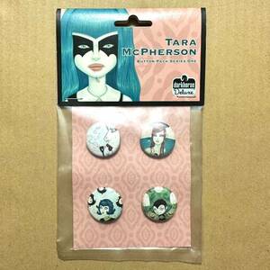 TARA MCPHERSON BUTTON PACK Dark Horse Deluxe 缶バッジ アート バンド ポスター デザイン イラスト Lowbrow ロウブロウ Juxtapoz