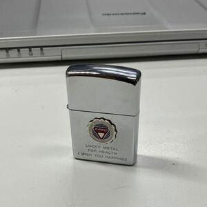 ジッポ ライター ZIPPO ラッキーメタル 喫煙具 動作未確認 中古現状品 シルバーカラー