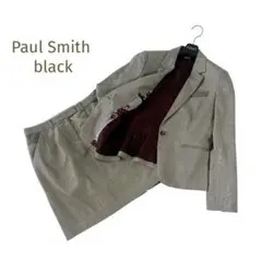 ☆Paul Smith black☆裏柄入ジャケット×スカートセットアップ 40