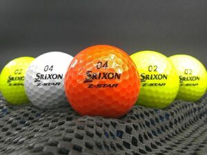 [C1B-06C] SRIXON Z-STAR DIVIDE 2021年モデル カラー混合 15球 スリクソン ゼットスター ツートンカラー ロストボール