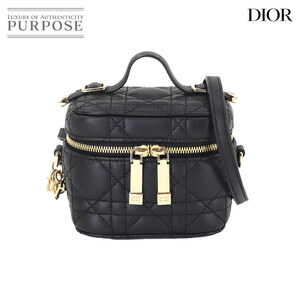 新品同様 クリスチャン ディオール Christian Dior レディディオール マイクロ バニティ 2way ハンド ショルダー バッグ 90247796