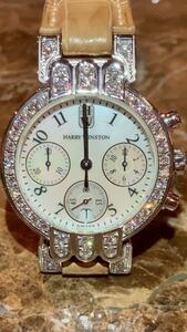 【純正ダイヤモンド】ハリーウィンストンHARRYWINSTON正規腕時計18Kホワイトゴールドプルミエールクロノグラフ即決可能です！定価800万円
