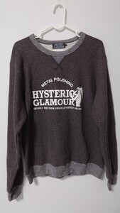 ヒステリックグラマー　HYSTERIC GLAMOUR　 トレーナー スエットトレーナー　サイズＭ　送料無料