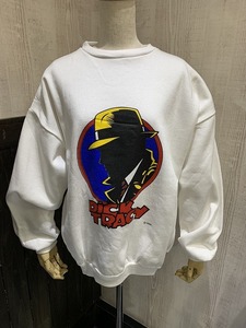 DEAD STOCK フランス製 90s ビンテージ Disney ディズニー Dick Tracy ディック トレーシー ムービー プリント スウェット トレーナー