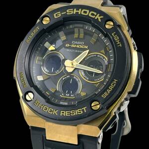 24F014　カシオ　CASIO　GST-W300G　G-SHOCK　Gショック　メンズ腕時計　現状品　タフソーラー　ショックレジスト　マルチバンド6　1円～