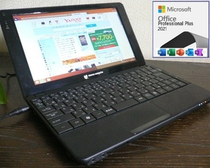 O彡 MouseComputer LB-M130B Atom N550 1.5GHz/2G/160G/10.1.型1,280×720/Win10+2021 ②