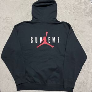 24aw Supreme × NIKE Jordan Hooded Sweatshirt パーカー　スウェット　Hoodie XL 黒　ブラック