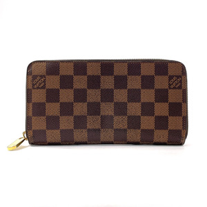 ルイヴィトン LOUIS VUITTON 長財布 N60015 ジッピーウォレット ダミエ ブラウン エベヌ