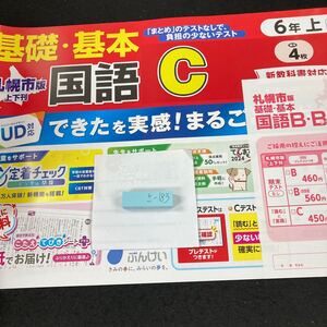 さー183 札幌市版 基礎・基本 国語C ６年 上 ぶんけい 問題集 プリント 学習 ドリル 小学生 漢字 テキスト テスト用紙 教材 文章問題※7