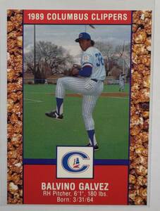 来日外国人 ガルベス 1989 Columbus Clippers Police 巨人