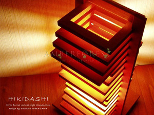 フロアスタンド■HIKIDASHI ヒキダシ■ [fl] デザイン照明 デザイナーズ 木工作家 ウッド ファニチャー 北欧モダン