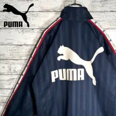 PUMA プーマ ビンテージ トラックジャケット バックプリント 胸刺繍 90s