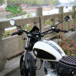 ヴィンテージオートバイミラー10mmロングアーム SR400/500W400 GB250 250TR ST250 GN125 CG125 YB125SP CB1100