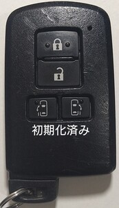 初期化済トヨタ純正 スマートキー4ボタンノア ヴォクシー シエンタ基盤番号281451-2150 001-A00733 14FAC-01新品電池サービス50（キズあり)