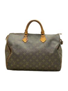 LOUIS VUITTON◆1)スピーディ35_モノグラム・キャンバス_BRW/レザー/BRW/総柄/M41524