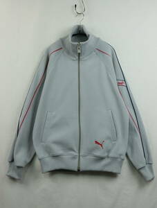 C913/80s/PUMA/プーマ/ヒットユニオン/日本製/ジャージトラックジャケット/グレー系/メンズ/Mサイズ