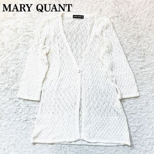 MARY QUANT マリークワント ニットカーディガン レース編み M レディース C52427-70