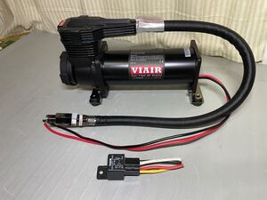 VIAIR エアコンプレッサー エアーコンプレッサー 485C 12V 200PSI リレー付き 動作OK エアサス ACC バイエアー エアフォース t-demand 