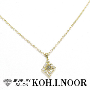 ベルシオラ ダイヤモンド 0.09ct 18金イエローゴールド K18YG ペンダント ネックレス BELLESIORA