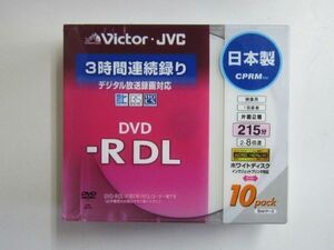 Victor JVC 日本製 DVD-R DL 10枚 片面2層 8.5GB 8倍速 CPRM対応 ビクター