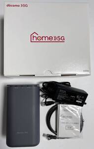 ★☆ドコモ5G対応ホームルーター docomo home 5G HR01(Dark Gray) NW利用制限〇 【中古品】☆★