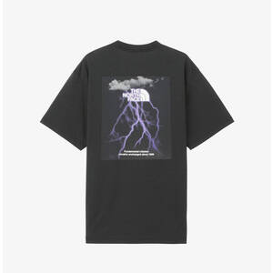 XL 新品 ノースフェイス グラフィック Tシャツ 黒 ライトニング TEE ロゴ 雷 カミナリ イナズマ 雷雲 フォト Tシャツ フォトT ブラック