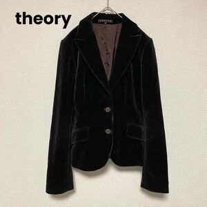 iz40 theory セオリー/レディースベルベットテーラードジャケット