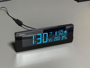 セイコークロック(Seiko Clock) セイコー クロック 置き時計 目覚まし時計 電波 デジタル 交流式 カラー液晶BC406K