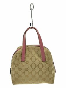 GUCCI◆ハンドバッグ_GGキャンバス/キャンバス/BRW