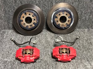 【11832】Z33◆フェアレディZ■brembo■リア 2POT キャリパー + ローター 左右 塗装品 CPV35等にも