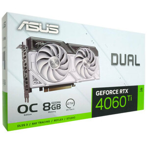 ASUS製グラボ DUAL-RTX4060TI-O8G-WHITE PCIExp 8GB [管理:1000027860]