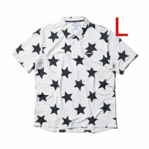 【新品】 L 23SS FCRB f.c real bristol WHOLE PATTERN S/S POLO ブリストル SOPHNET ソフネット ポロシャツ STAR 星柄