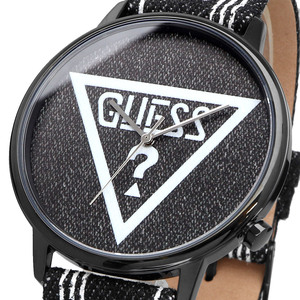 GUESS originals ゲス 腕時計 並行輸入品 HOLLYWOOD メンズ ブラック デニムベルト V1012M2
