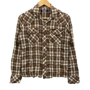 美品◆シャツ ヒステリックグラマー ウエスタンシャツ 長袖 チェック コットン 0202AH03 S HYSTERIC GLAMOUR 【AFB22】