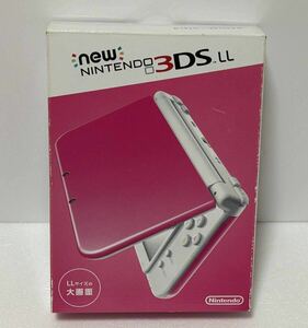 [1円〜] Newニンテンドー3DSLL ピンク×ホワイト　任天堂 Nintendo 