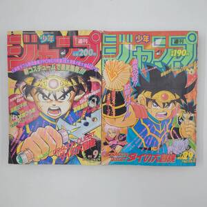 ★ 【レア 希少】 週刊少年ジャンプ 1992年 9号・29号 ダイの大冒険表紙 幽遊白書外伝 TwoShots 掲載 ★