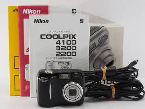 ★訳あり品★ ニコン NIKON COOLPIX 4100 ブラック ★シャッター フラッシュオーケー ＃A552